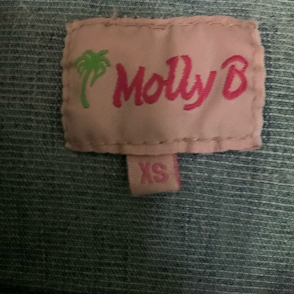 Molly B Stretch Denim Jean Jacket sz XS - Picture 2 of 11